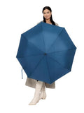 Windproof Travel Umbrella - Compact, Light, Full Automatic Open/Close - Folding Backpack Umbrella for Rain & Sun UV Preotection For Men & Women, Unbreakable 8 Fiberglass Ribs UK Design - color: Ocean Blue