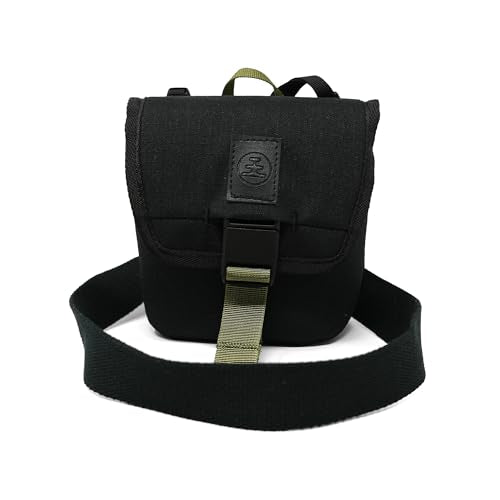 Nocs Provisions 32mm Binocular Pouch for Nocs 32mm Binoculars Accessory | Crossbody or Pack Mount for Travel - color: Charcoal Black