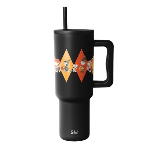 Simple Modern Halloween Tumbler with Handle | 40oz | Peanuts - color: Peanuts: Halloween, style: Trek Tumbler