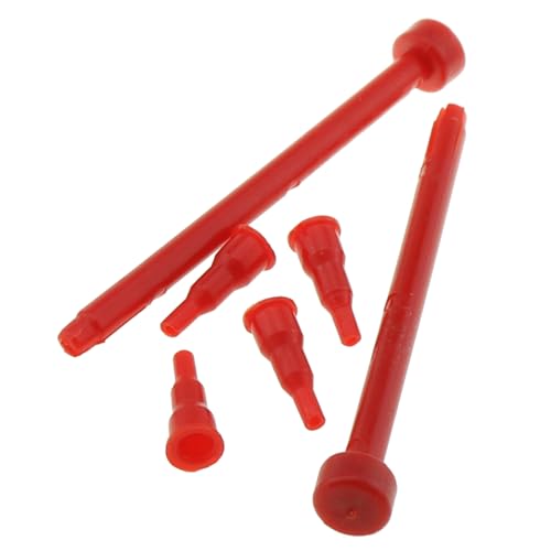 DGZZI 2 Sets Red Gas Canister Refill Nozzle Gas Cartridge Converter Gas Refill Adapter Lighter Exhaust Lever Adapter Connector