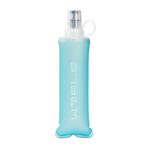 Soft Flasks Running Water Flask Folding Soft Water Bottles Small for Outdoor Sports Hiking Hydration Pack 5oz/8oz/17oz(SKY BLUE,8oz) - color: Green, style: 250ml/8oz