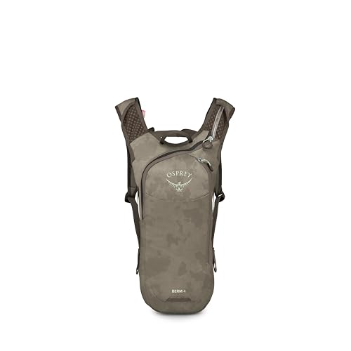 Osprey Berm Biking Backpack with Hydraulics Reservoir - Lightweight Hydration Backpack for Men and Women - color: Pediment Grey Dust Print, style: 4l