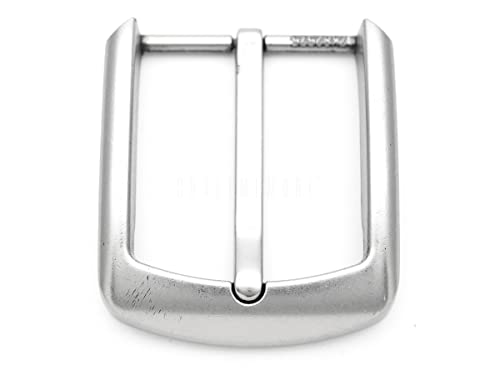 CRAFTMEMORE 1.5 Inches Belt Buckle Single Prong Buckle for Replacement DIY Leather Craft HRBK D82575 - color: Antique Silver