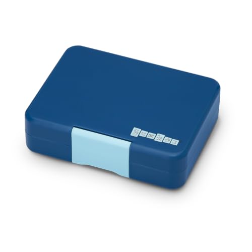 Yumbox Leakproof Snack Box - Ninja Blue Kung Fu | BPA-Free, 3-Compartment Snack Container for Kids & Adults, Portable, Lightweight & Easy to Clean - color: Ninja Blue Kung Fu
