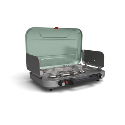 Coleman Cascade 328 3-Burner Camping Stove, Portable Cooktop with 28,000 BTUs, Matchless Lighting, & Dual Wind Guards, Great for Outdoor Cooking, Camping, Tailgating, Grilling, BBQs, & More - size: 3-burner