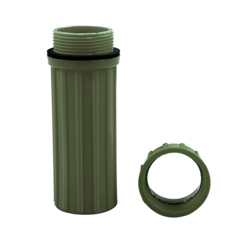 SE 3-IN-1 Green Waterproof Match Storage Box with Signaling Mirror and Firestarter Flint - CCH6-1GN - color: Green