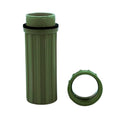 SE 3-IN-1 Green Waterproof Match Storage Box with Signaling Mirror and Firestarter Flint - CCH6-1GN - color: Green