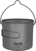 Kuvik 1100ml (37 oz) Titanium Pot with Bail Handle - Ultralight and Compact