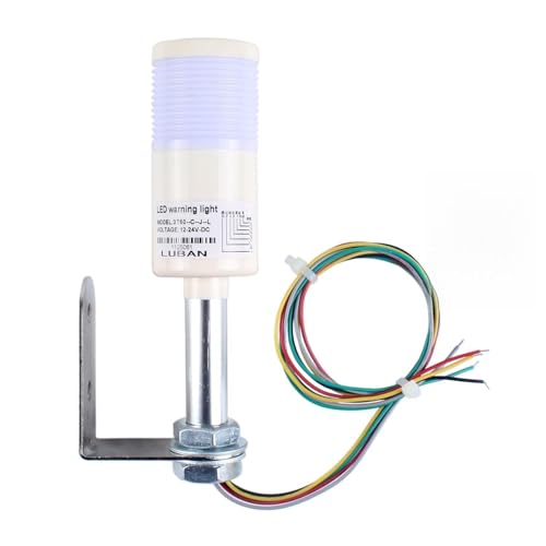 Industrial Warning Light 3 Color in 1 Layer Red Yellow Green Led Signal Flashing Light with Buzzer L Style Base - color: Flashing, size: 24V With Buzzer