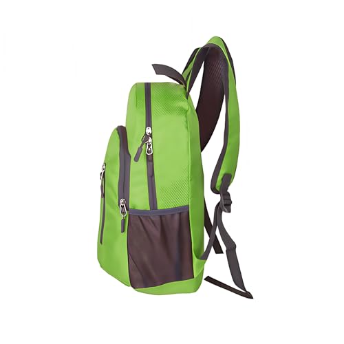 MounTop Outdoor Lightweight Foldable Water Resistant Backpack for Travel Hiking Riding - color: Green