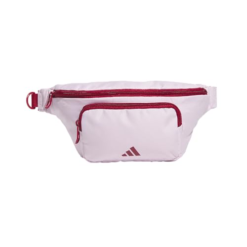 adidas Daily Waist Bag – Everyday Fanny Pack, Clear Pink/Active Maroon, OSFA - color: Clear Pink/Active Maroon