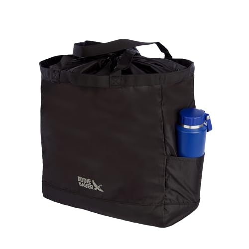 Eddie Bauer Stowaway Packable Tote Bag - color: Onyx