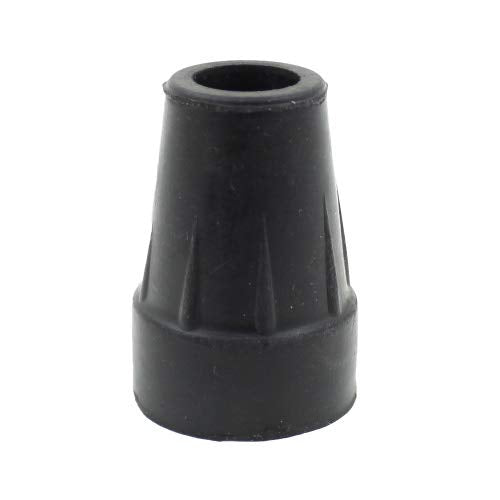 Qty: 4pcs 1/2" (12mm) Small Black Rubber Ferrules Tips Ends for Hiking or Trekking Poles, Canes by Lifeswonderful