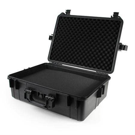 multicomp PRO 22" Weatherproof Equipment Case, made of Polypropylene Plastic, Black with Foam Insert, (22" X 16.5" X 8.5" (L x W x H)) - size: 22" X 16.5" X 8.5" (L x W x H) (BLACK)