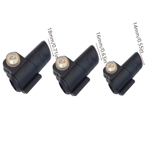 3 Pcs Hiking Poles Lock, Quick Release Flip Lock Fastener Buckle Clip with Nut Screws for Hiking Pole Walking Stick Camping Mountaining Backpacking Outdoor Repair Spare Parts,18mm/16mm/14mm