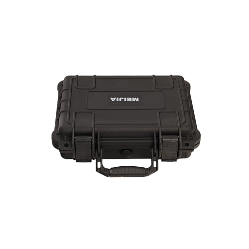 MEIJIA All Weather Waterproof Hard Camera Case,Hard Case,With Customized Fit Foam Included, Elegant Black,Fit for Drones,camera,lens (13.39"x11.61"x3.93") - size: 13.39" x 11.61" x 3.93"