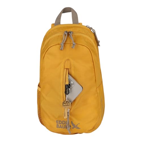 Eddie Bauer Stowaway Packable Sling Bag | Foldable | Travel | Outdoor | Lightweight | Compact | Everyday Carry | Ripstop Nylon | 10L - Field Gold - color: Field Gold