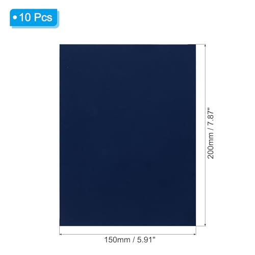 PATIKIL Down Jacket Repair Patch 6" x 8", 10 Pack Self Adhesive Nylon Fabric Patch for Tent Clothes Outdoor Camping Gear, Dark Blue - color: Dark Blue