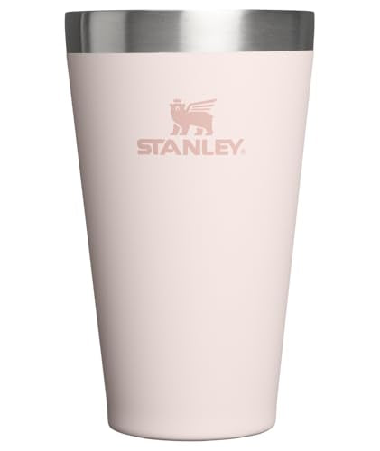 STANLEY Adventure Stacking Beer Pint Glass | Stackable Drinking Cup for Cold Beverages | Dishwasher Safe | Insulated Stainless Steel Tumbler | BPA-Free - color: Rose Quartz, style: Modern