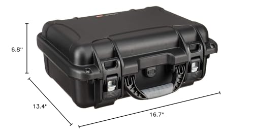 NANUK 920 Hard Case – Waterproof Travel Hard Case with Customizable Cubed Foam, 16.7” x 13.4” x 6.8”, Dustproof & Impact-Resistant, Airline Carry-On Approved – Black - color: Black, style: Standard Foam