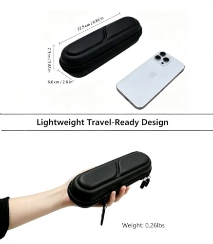 ProCase Toothbrush Travel Case for Oral-B/Oral-B Pro 1000 1500 5000 7000 7500 6000 9600/Philips Sonicare 4100 5100 1100 6100 5300 Oral-B iO Electric Toothbrush Portable Hard Container -Black - color: Black