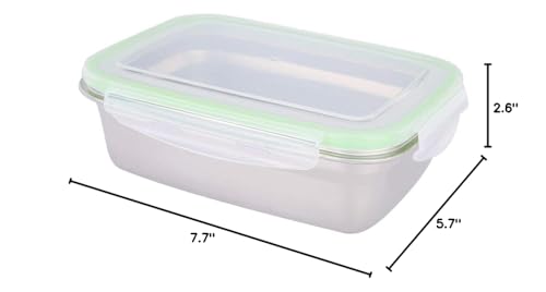 Haofy 850ml Portable Stainless Steel Lunch Box, Sealing Food Box Container for Outdoor Picnic