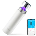 VSITOO S1 Lite 15oz Insulated Stainless Steel Self-Cleaning Water Bottle - color: White, size: 15 Ounces