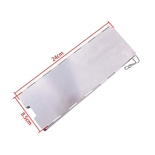 Etopar 8/9/10/12 Plate Foldable Burner Windshield Outdoor Camping Cooker Picnic BBQ Cooking Gas Stove Wind Screen - color: 12 Plate