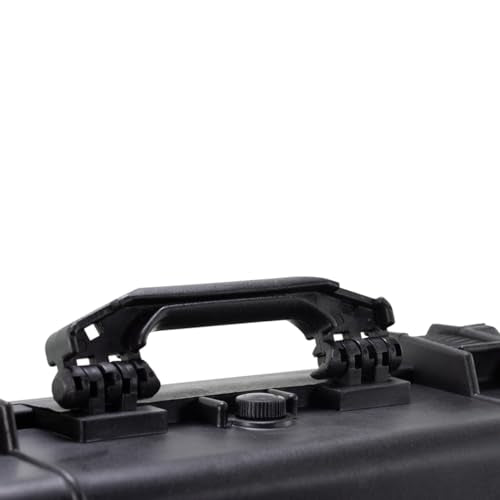 Waterproof Hard Case - Crushproof & Dustproof - Foam Protection - Pressure Equalization Valve - Portable Protective Storage Box for Travel, Hunting, Military, Tactical - 19-Inch (Black)