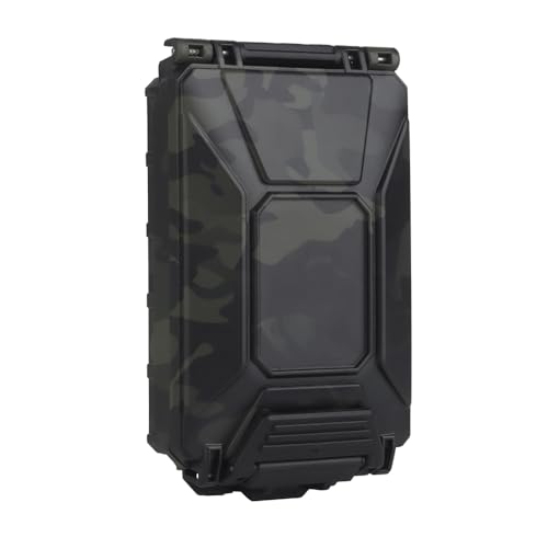 WoSporT Tactical Modular Battery Storage Organizer, MOLLE Military Hunting Vest Carry 18650/AAA/CR123A/18350 Battery Box Holder Case - color: BCP