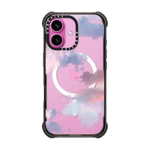 CASETiFY for iPhone 16 Case - Ultra Impact Compatible with MagSafe | Strong Slim | 11.5 ft. 5X Militray Grade Drop Protection | Clouds | Black - color: Clouds, size: Iphone 16 (6.1")