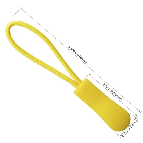 Luggage Zipper Pull Replacement for Backpack: YZSFIRM 10 Pcs Yellow Zipper Tab - color: 08 Yellow