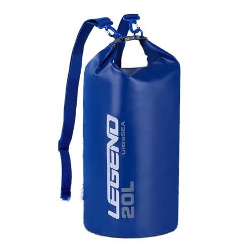 Legend UltraSEA Waterproof Dry Bag - 20L, Blue | Waterproof Roll Top Closure, Floats To Protect Gear, Lightweight Design For Kayaking And Boating - size: 20L