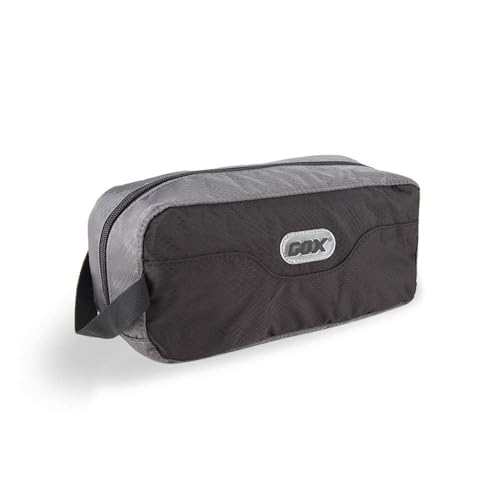 Small Travel Toiletry Bag for Men, Dopp Kit Mens, Zipper Pouch for Travel - color: Black/Grey