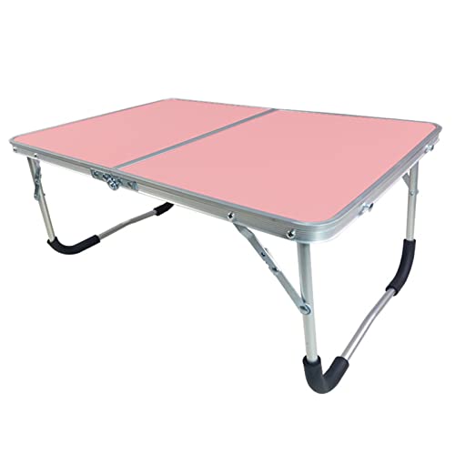 Portable Folding Table - Small Outdoor Folding Table, Suitable for Travel, Camping, Beach, Barbecue, Picnic, Party, Patio (Pink) - color: Pink