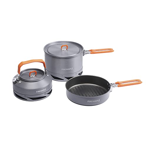 Fire-Maple Feast Outdoor Camping Cookware, Pot and Pan Set Stackable Kit - color: Feast heat exchanger