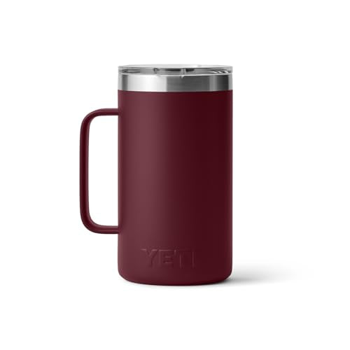 YETI Rambler 24 oz Mug, Vacuum Insulated, Stainless Steel with MagSlider Lid - color: Wild Vine Red