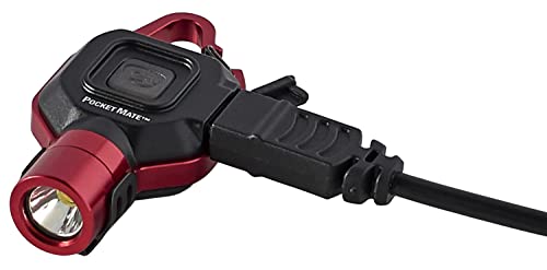 Streamlight 73301 PocketMate 325-Lumen Red LED Flashlight, Red | 325 lumens; USB rechargeable capable; multi-mode lighting; IPX-rated water resistant; impact-resistance tested - color: Red