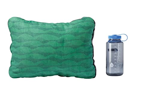 Therm-a-Rest Compressible Camping and Backpacking Pillow, Green Mountains Print, Regular - color: Green Mountains Print, size: Regular - 14 x 18 Inch