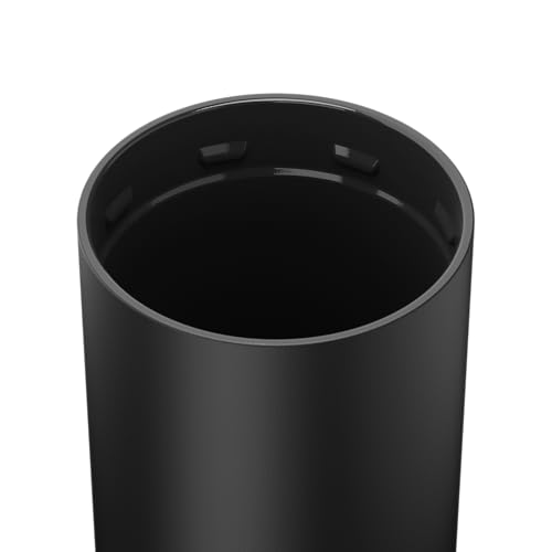 BrüMate Strova 18oz 100% Leakproof Insulated Coffee Mug | Ceramic-Lined Interior | Built-In Silicone Sleeve for Travel | Locking Flip Lid (Matte Black) - color: Matte Black