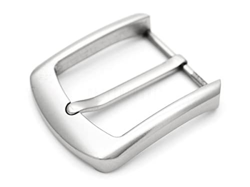 CRAFTMEMORE 1.5 Inches Belt Buckle Single Prong Buckle for Replacement DIY Leather Craft HRBK D82575 - color: Antique Silver