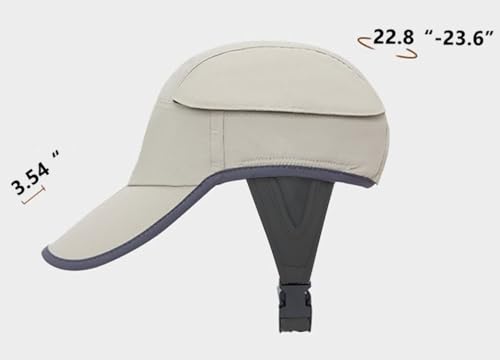 Surf Hat Quick-Dry Sun Hat - color: Khaki/Foldable Brim