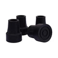 7/8 Inch Cane Tips Kotiorname Cane Rubber Tips Replacement Black, Heavy Duty, Non Slip, 4 Pack - size: 7/8"