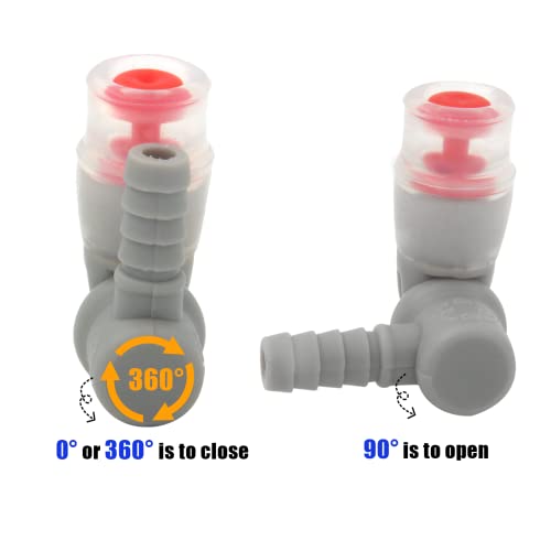 Hydration Bags Bite Valve Mouthpiece Replacement Bite Valve Replacement | leak-proof & durable for Cross Country Bladder Bag Detachable Universal Manual Switch for Any Hydration Pack System - style: 2 Pack mouthpiece replacement(White)