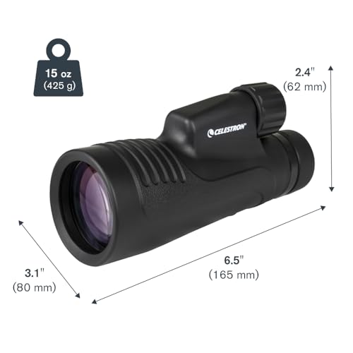 Celestron – Outland X 20x50 Monocular – Includes Smartphone Adapter and Tripod – Large 50mm Objective Lens – Multi-Coated Optics – BaK-4 Prism –Waterproof & Fogproof – Belt Case Included - size: 20x50 Monocular