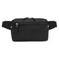 Mini Hiking Waist Bag, 3-Pocket 1.7L RFID Blocking Fanny Pack for Men Women - color: Black