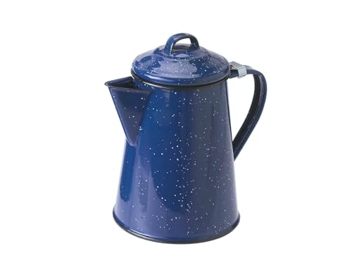 GSI Outdoors Enamel Coffee Pot to Store Hot Coffee, Tea for Camping & Farmhouse - 6 Cup - size: 6 cups