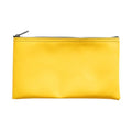 Multi-Purpose Zipper Bag, Yellow, 11 x 6 Inch | Reusable, Travel Pouch, Lightweight, Makeup Organizer - color: Yellow