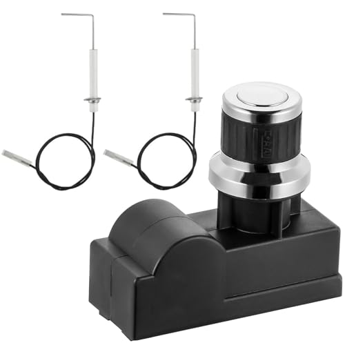 2 Outlet Gas Grill Igniter Kit for Blackstone 28" 2 Burner | AA Battery Powered Electronic Ignition, Universal Cover Spark Ignitor Replacement Parts for 1883 Black Stone