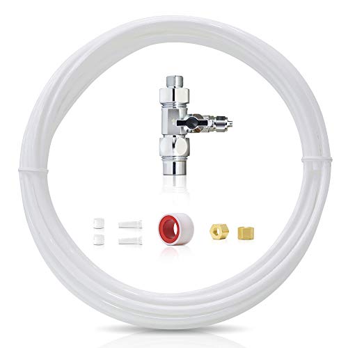 Waterdrop KITA 1/4" Water Line Connection Kit for Waterdrop 10/15/17UA Series Under Sink Water Filter, Connect Under Sink Water Filtration System to Refrigerator & Ice Maker (Designed for DIY)